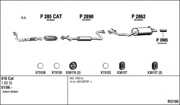 FENNO RO100 Exhaust System